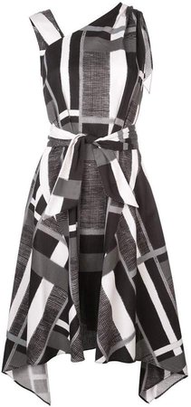 taisho stripe belted dress