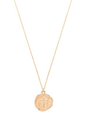 Cross Coin Necklace