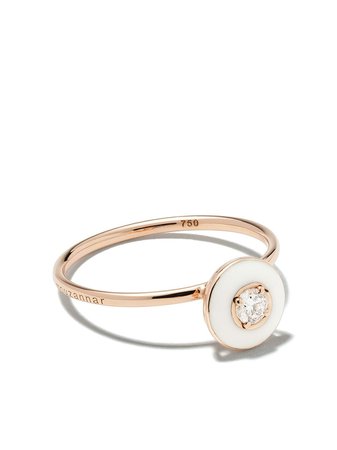 Shop Selim Mouzannar 18kt rose gold diamond Mina ring with Express Delivery - Farfetch