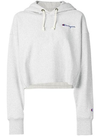 Champion logo print cropped hoodie $104 - Shop SS19 Online - Fast Delivery, Price