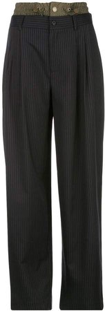 combined striped trousers