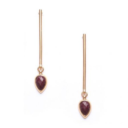 Ori Tao Fakir-Burgundy Earrings