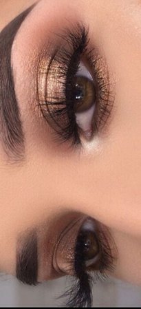 Brown / Gold Eye Makeup