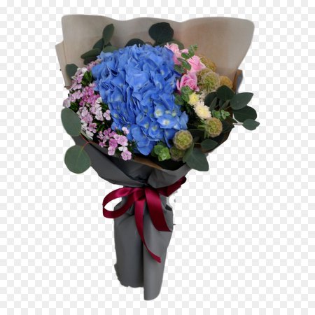 blue flower bouquet