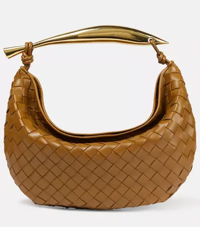 Sardine Small Leather Tote Bag in Beige - Bottega Veneta | Mytheresa