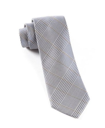 Glen H. Plaid Grey Tie | Men's Ties | Tie Bar
