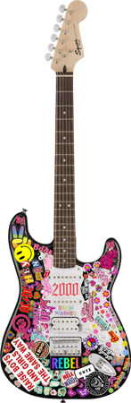 Squier electric guitar  png