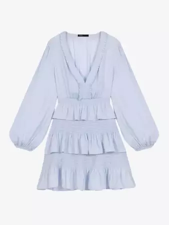 MAJE - Roulitana ruffled woven mini dress | Selfridges.com