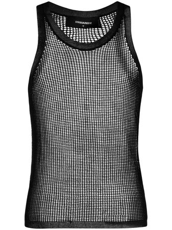 Dsquared2 Knitted Mesh Vest Top Ss20 | Farfetch.com