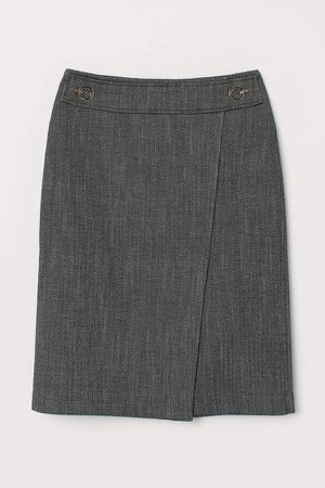 Patterned Skirt - Gray