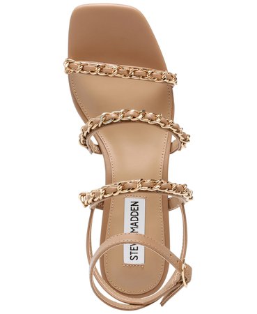 Tan Steve Madden Women's Interested Chained City Sandals & Reviews - Sandals - Shoes - Macy's