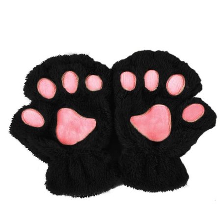 fingerless cat paw gloves