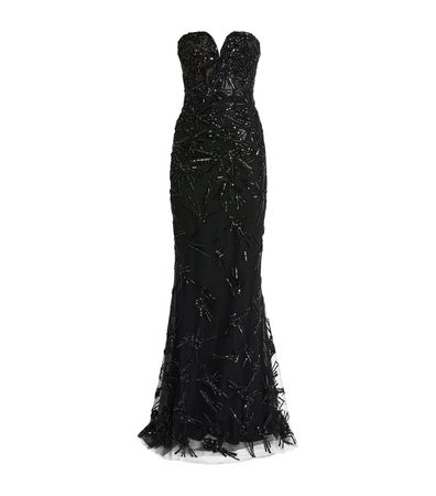 Womens Zuhair Murad black Embellished Strapless Gown | Harrods # {CountryCode}