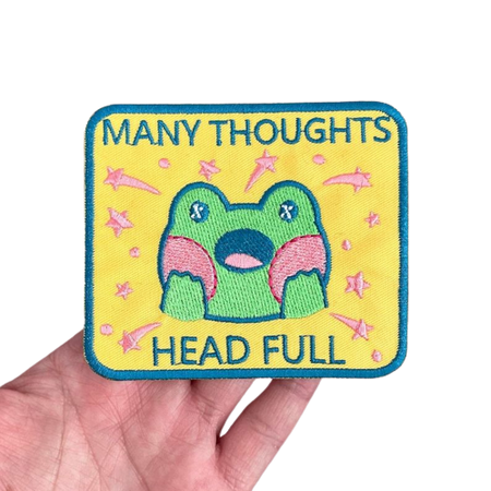 Many Thoughts Head Full // PeachiepatchesShop