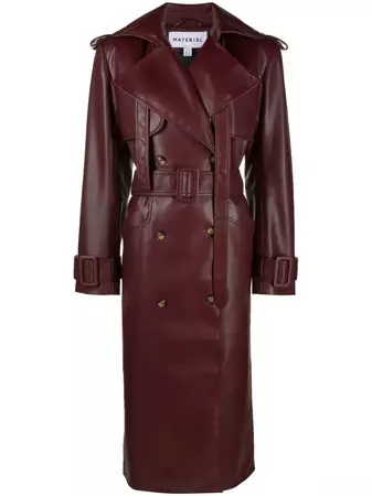 Materiel faux-leather Trench Coat - Farfetch