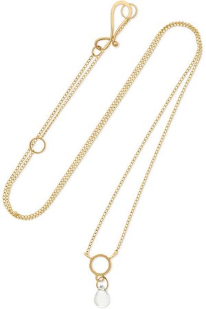 Melissa Joy Manning | 14-karat gold topaz necklace | NET-A-PORTER.COM