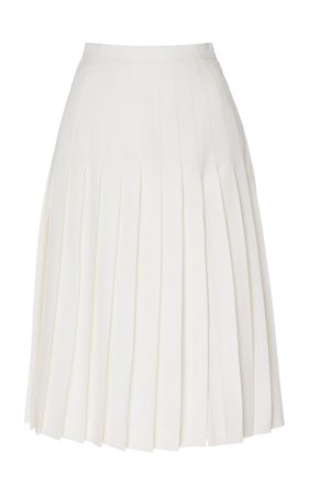 Light Wool Pleated Skirt by Alessandra Rich | Moda Operandi