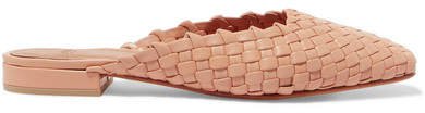 LOQ - Galia Woven Leather Slippers - Neutral