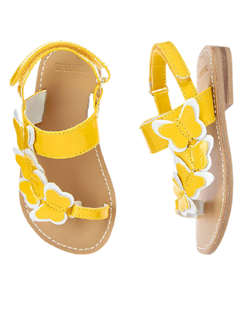 Butterfly Yellow Sandals