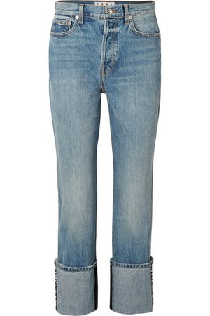 Proenza Schouler | PSWL high-rise straight-leg jeans | NET-A-PORTER.COM