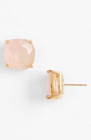 kate spade new york mini small square semiprecious stone stud earrings | Nordstrom