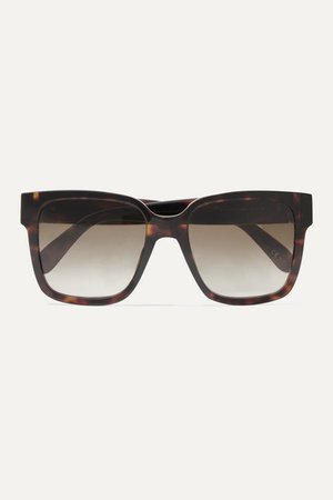 Givenchy | Oversized-Sonnenbrille mit eckigem Rahmen aus Azetat in Hornoptik | NET-A-PORTER.COM