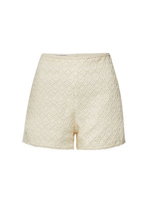 Philosophy di Lorenzo Serafini - Cotton Blend Lace Shorts - beige