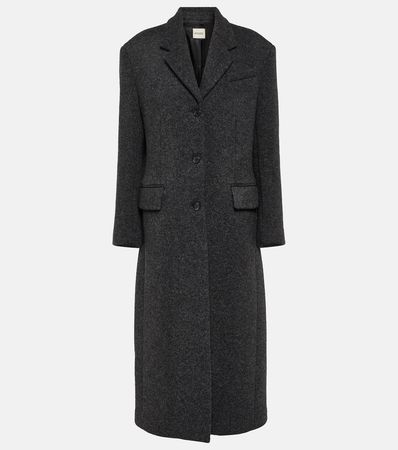 Bontin Wool Blend Coat in Grey - Khaite | Mytheresa