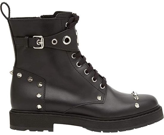 lace-up studded boots