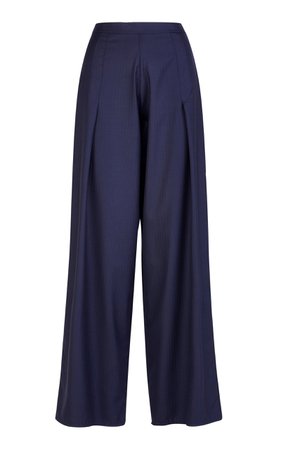 The Amanda Trousers Wool And Silk Blend by Giuliva Heritage Collection | Moda Operandi