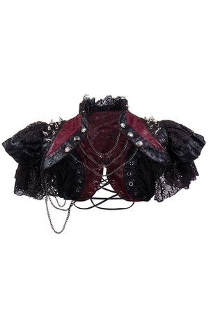 Atomic Black Vampire Leather Lace Shrug