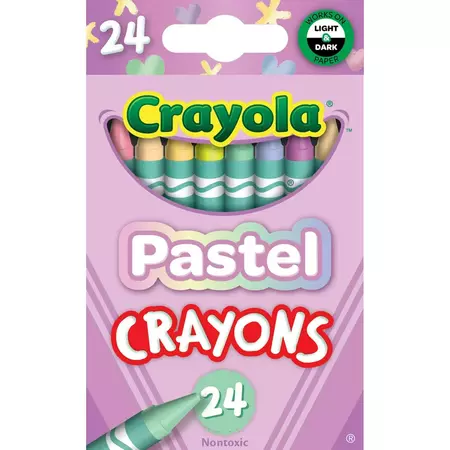 Crayola 24 Ct Pastel Crayons, Pastel Art Supplies for Kids, Back to School Supplies for Kids, Ages 3+ - Walmart.com