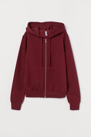 Hooded Jacket - Burgundy - | H&M CA