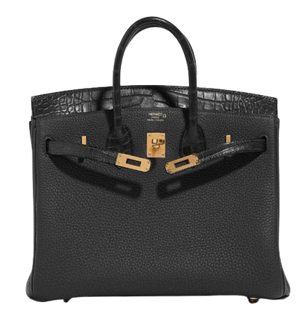 Hermès Birkin Touch 25 Matte Alligator Black