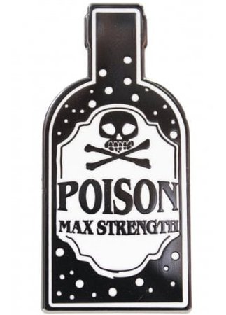 Extreme Largeness Poison Enamel Pin | Attitude Clothing