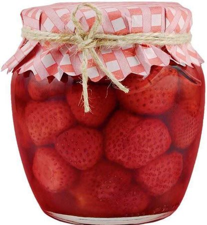 jar of strawberries/raspberries