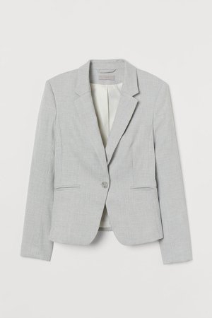Fitted Blazer - Gray