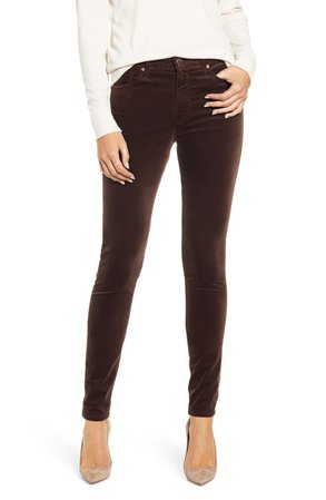 AG The Farrah High Waist Velvet Jeans | Nordstrom