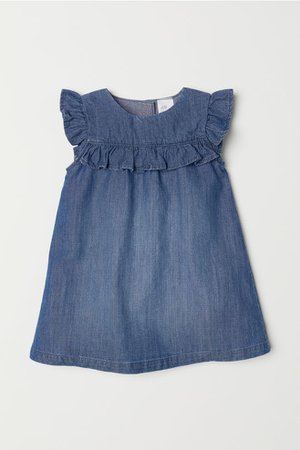 Sleeveless Dress - Denim blue - Kids | H&M US