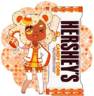 Halloween cute anime moe Hershey's kawaii candy chocolate bar candy corn