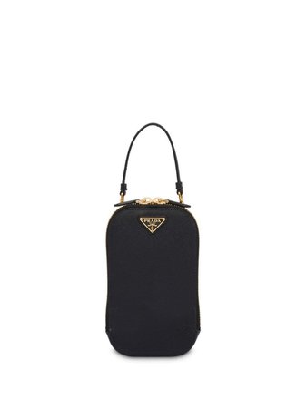 Prada Flat Mini-Bag 1DH030QHH Black | Farfetch