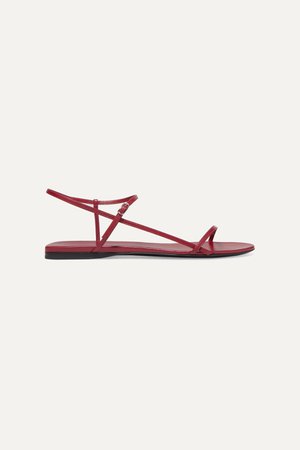 Red Bare leather sandals | The Row | NET-A-PORTER