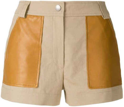contrast pocket shorts