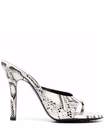 Givenchy snakeskin-effect thong-strap Sandals - Farfetch