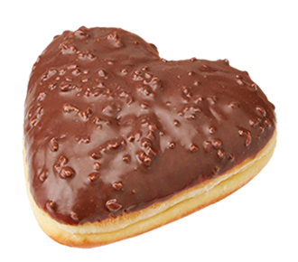 chocolate cute donut heart