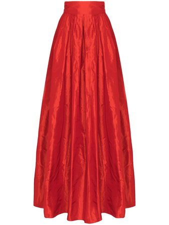 Carolina Herrera high-waisted silk-taffeta flare-ball Skirt - Farfetch