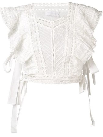 Zimmermann Thea ruffle crop top $468 - Buy Online - Mobile Friendly, Fast Delivery, Price