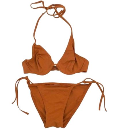 burnt orange bikini