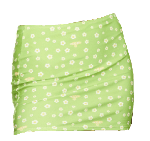 OMIGHTY Green Daisy skirt