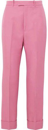 Twill Straight-leg Pants - Pink